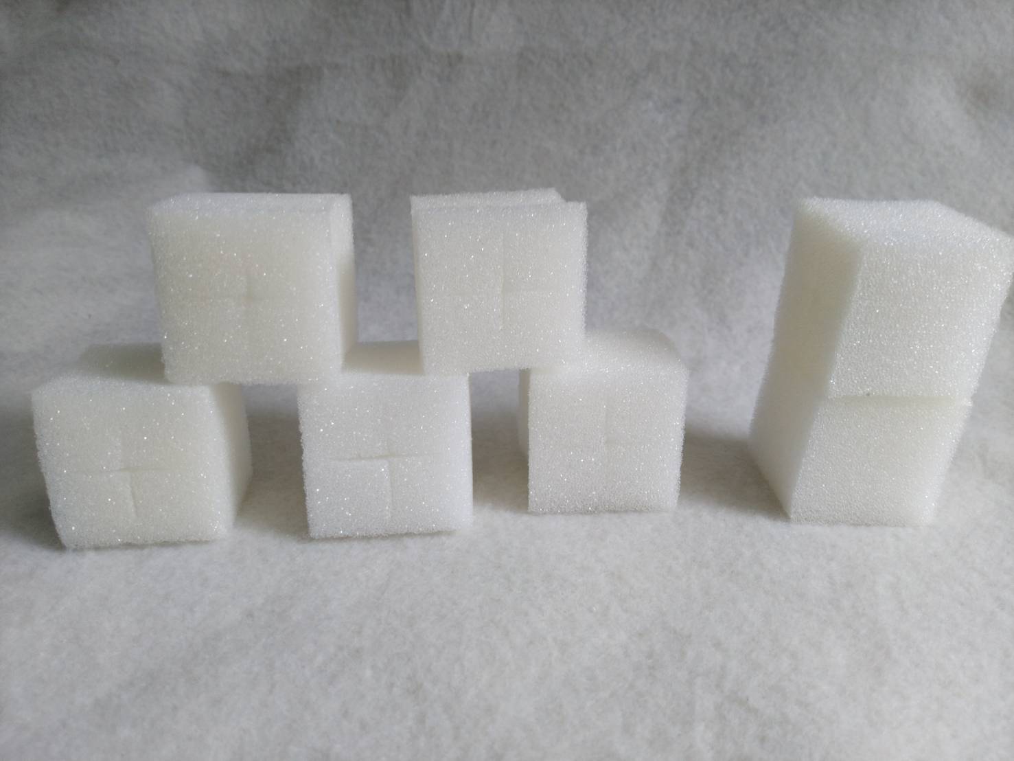 ฟองน้ำก้อนใหญ่เนื้อละเอียด รุ่น G8 ขนาด1.5*1.5 สูง 1.5 นิ้ว 10 แผ่น