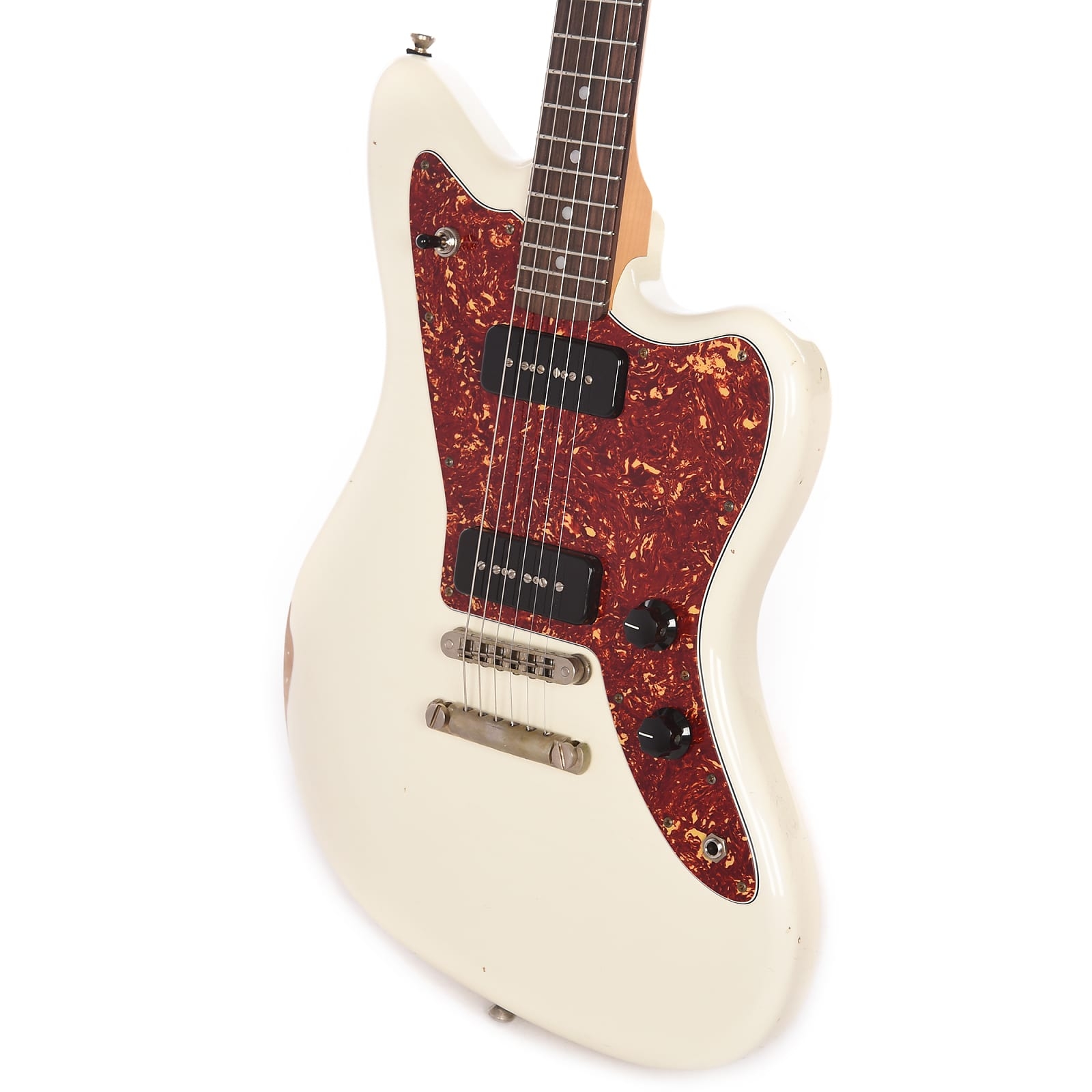 Fano Standard JM6 Olympic White Distressed w/P90 Pickups