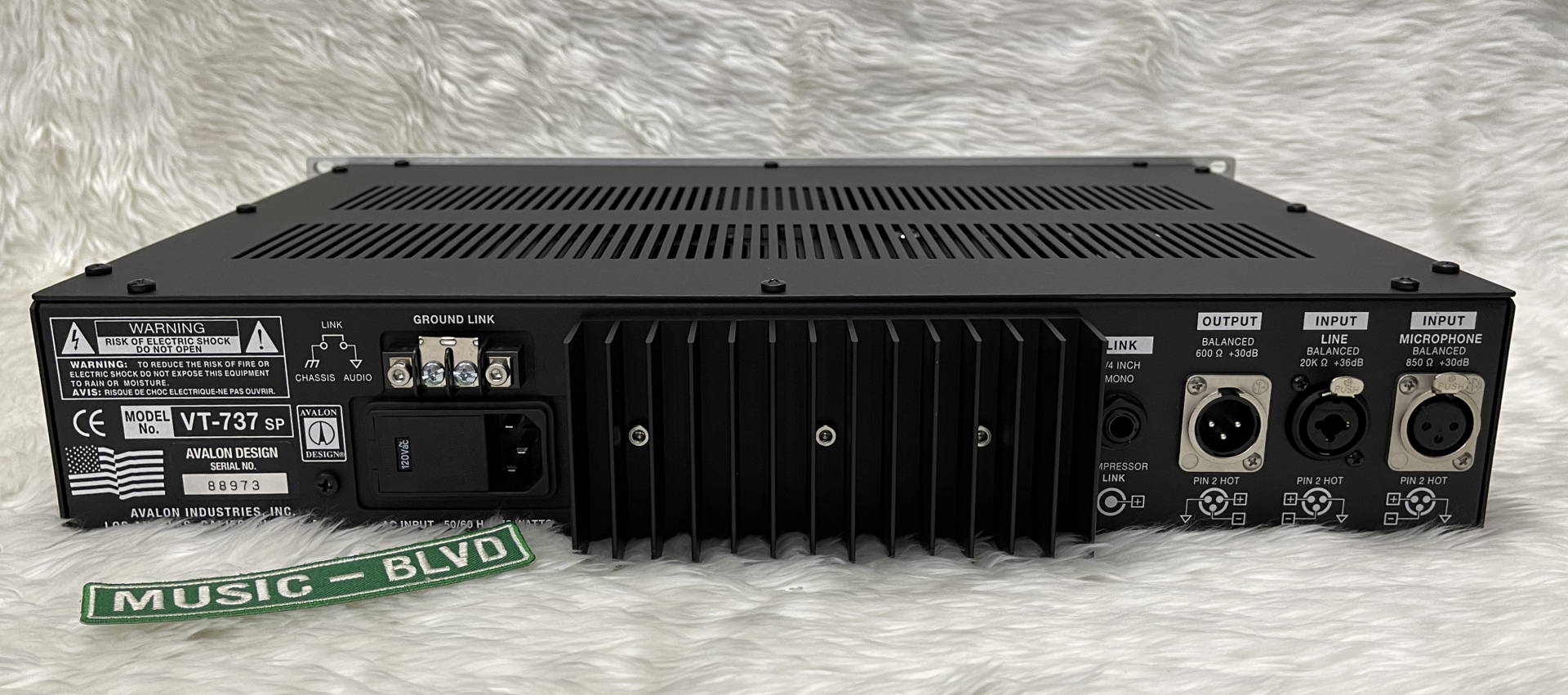 Avalon VT-737sp Class A Mono Tube Channel Strip