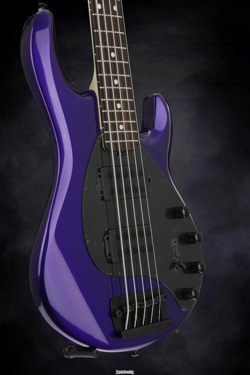 Ernie Ball Music Man Stingray 5 HH - Firemist Purple w/Matching Headstock, Rosewood Fingerboard