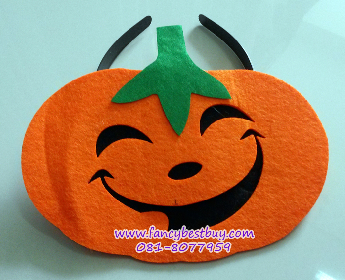ที่คาดผมฮาโลวีน ลายฟักทอง สำหรับเทศกาลฮาโลวีน (ขายคู่กับชุดแฟนซี)