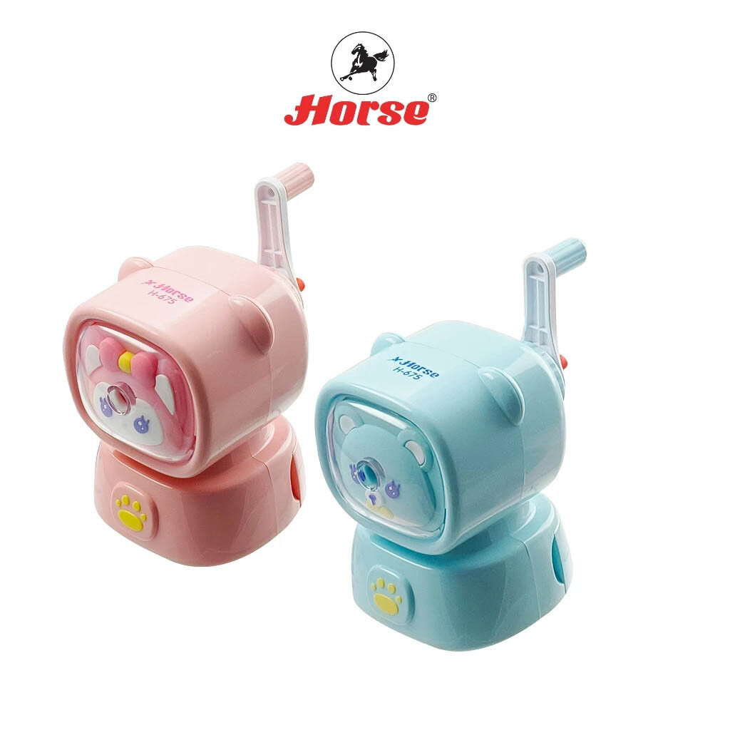 Horse (ตราม้า)เครื่องเหลาดินสด ลายการ์ตูน สีพาสเทล H-675 ตราม้า (จำนวน 1 เครื่อง) คละสี