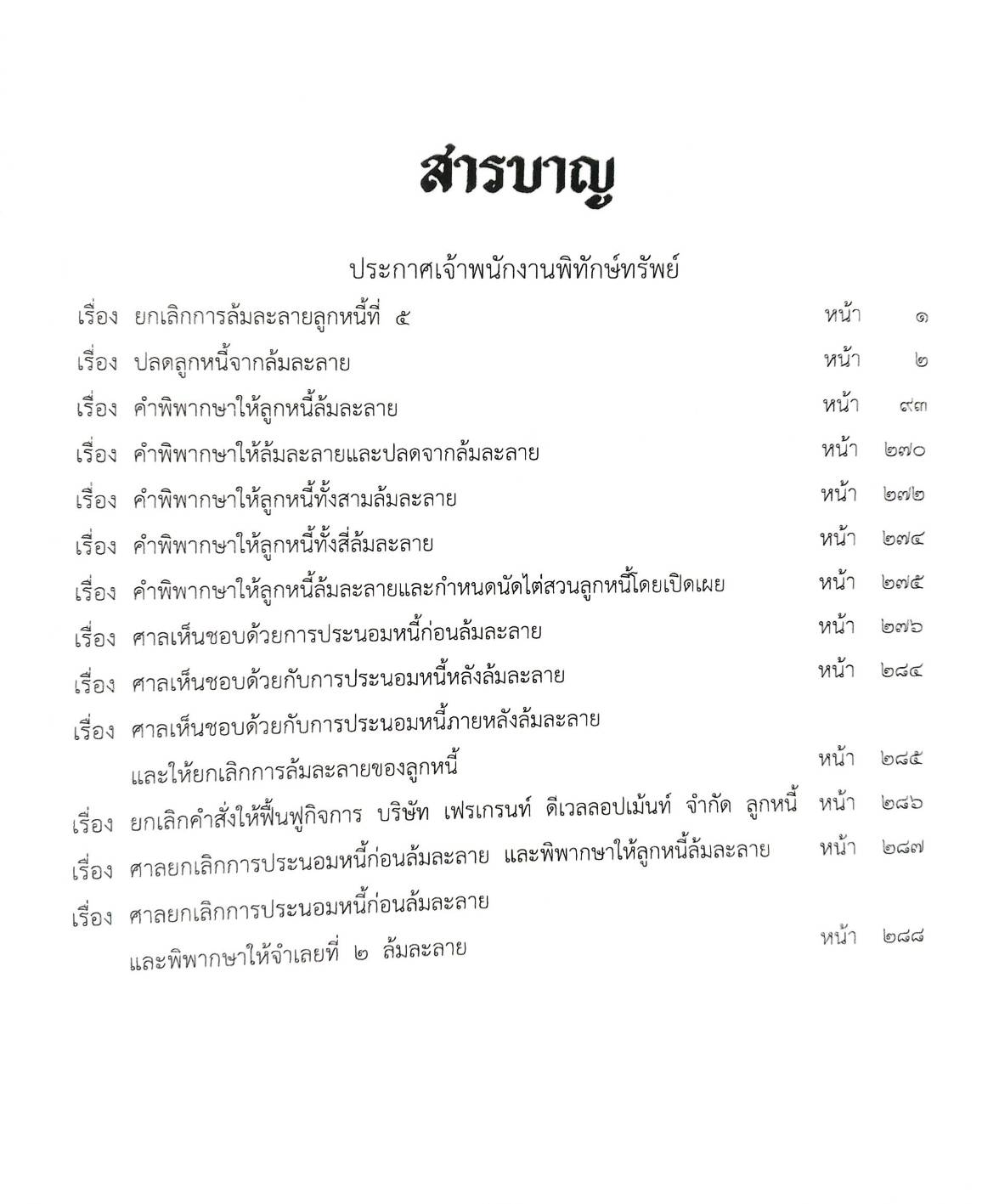 กฎหมายออกใหม่ ตอนที่ 94/66 13 ประกาศเจ้าพนักงานพิทักษ์ทรัพย์
