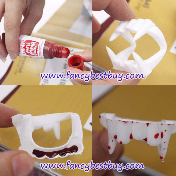 เลือดปลอม สำหรับประกอบชุดแดร๊กคูล่า สำหรับวันฮาโลวีน (ขายคู่กับชุดแฟนซี)