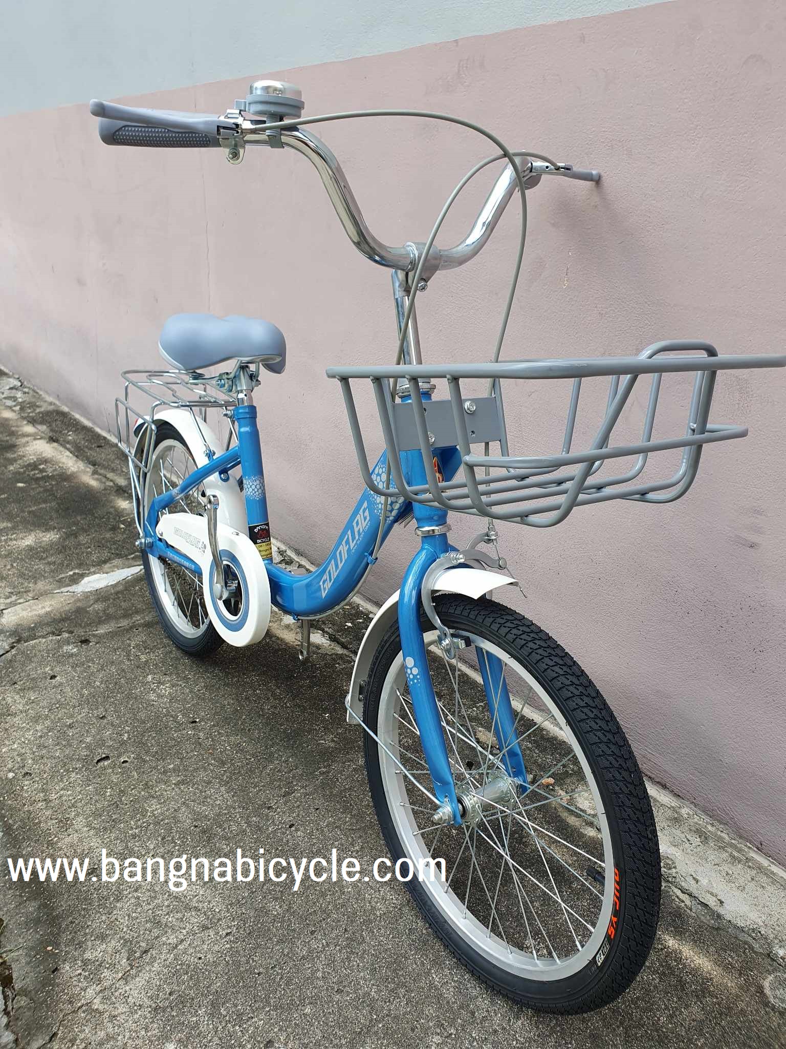 รถจักรยานเด็กโตทรงผู้หญิง GoldenFlag ขนาด 18 และ 20 นิ้ว