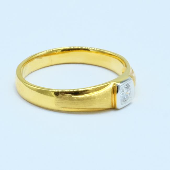 แหวนเพชรเม็ดเดี่ยว สำหรับสุภาพบุรุษ เพชรไซส์ 12ตัง