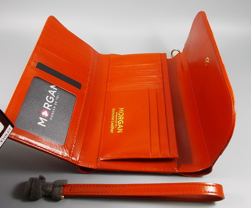 กระเป๋าสตางค์ MORGAN ส้มอิฐ ใหม่ แท้