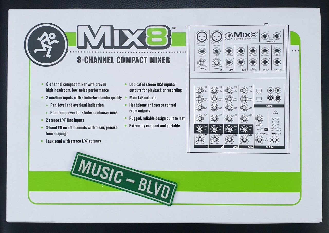 Mackie Mix8 8-channel Compact Mixer