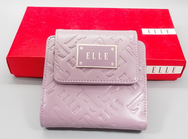 กระเป๋าสตางค์ ELLE ม่วง ใหม่ แท้