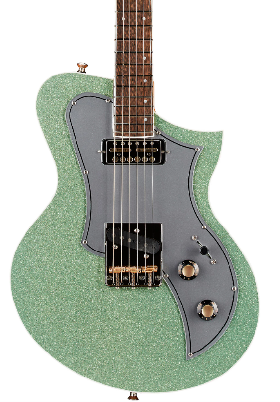 Kauer Guitars Korona FT Pine Electric Guitar Seafoam Metal Flake