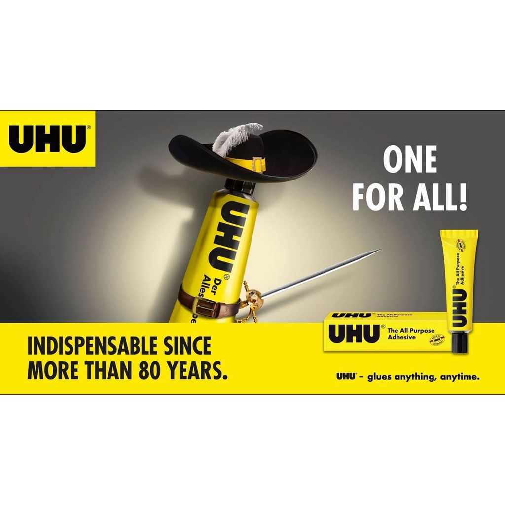 กาวยาง ยู้ฮู UHU All Purpose Adhesive กาวอเนกประสงค์ กาวสารพัดประโยชน์ ติดแน่น ( มีหลายขนาดให้เลือก)