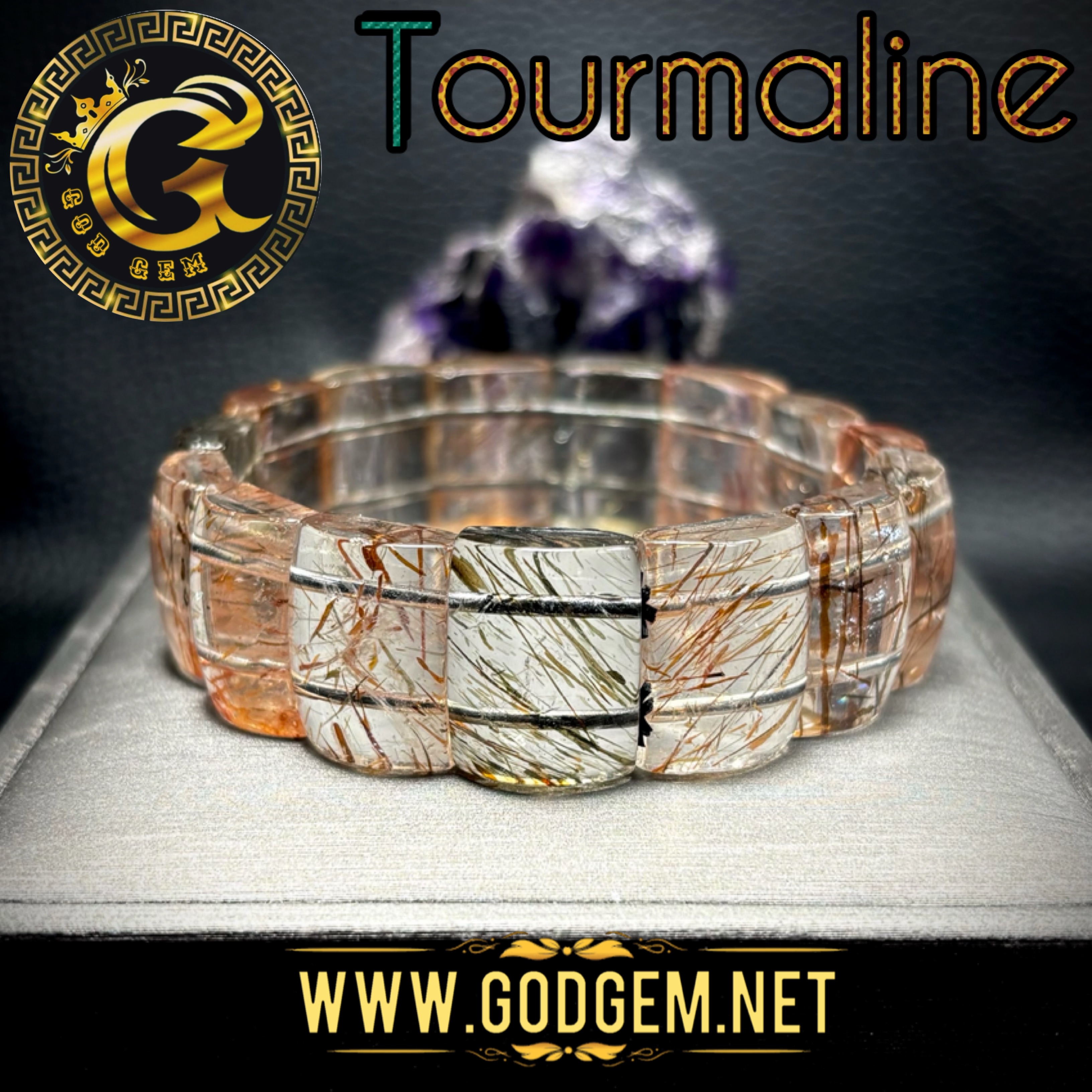 ข้อมือหิน ไหมทัวร์มาลีน