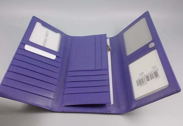 กระเป๋าสตางค์ LOUIS FONTAINE ดำ-ม่วง ใหม่ แท้