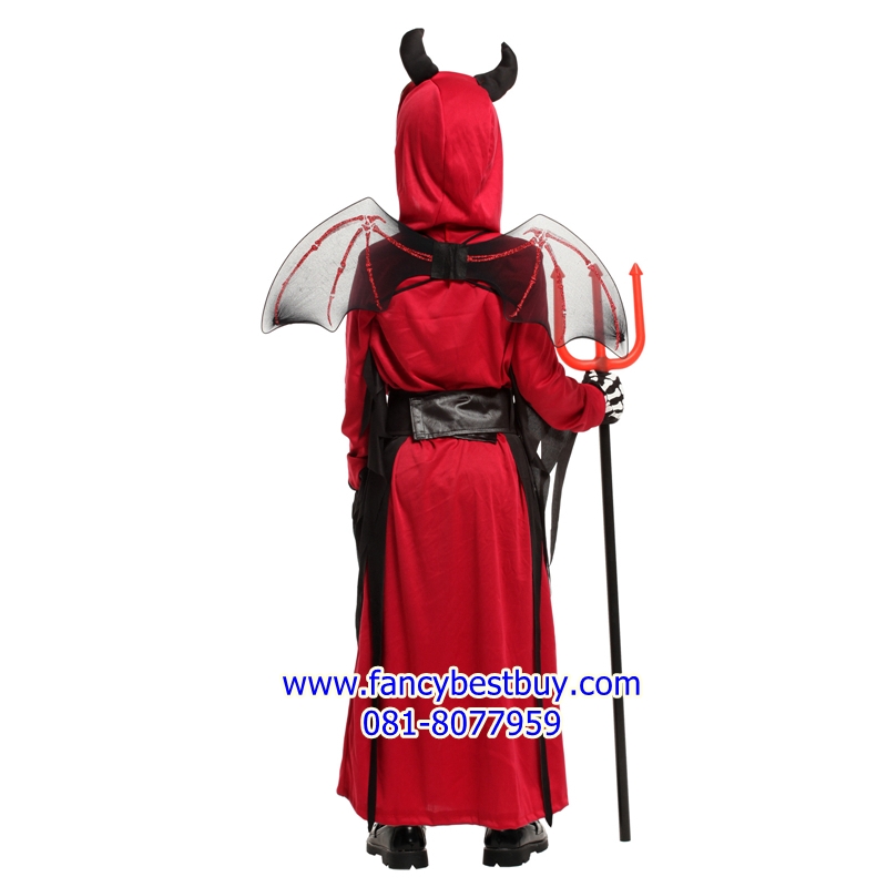ชุดแฟนซีฮาโลวีน ชุดปีศาจ Red Devil สำหรับวันฮาโลวีน มีขนาด XL