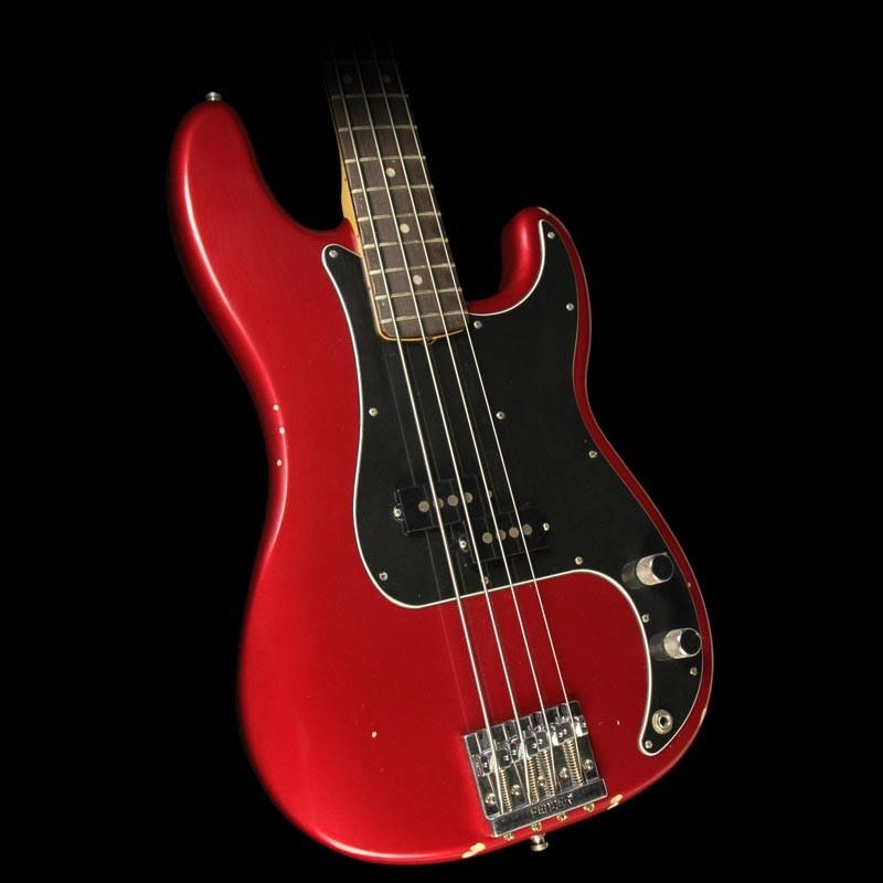 Fender Nate Mendel Signature Precision Bass Guitar - Road Worn Candy Apple Red