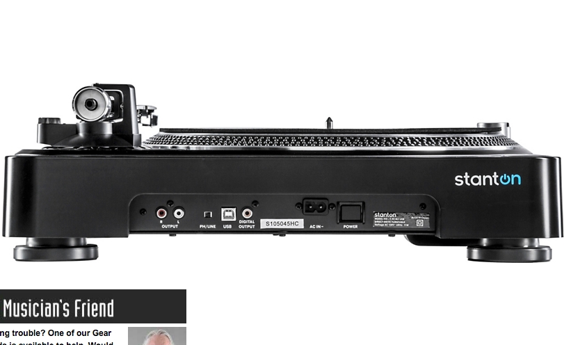Stanton T.92 M2 USB Direct-Drive Turntable with Deckadance