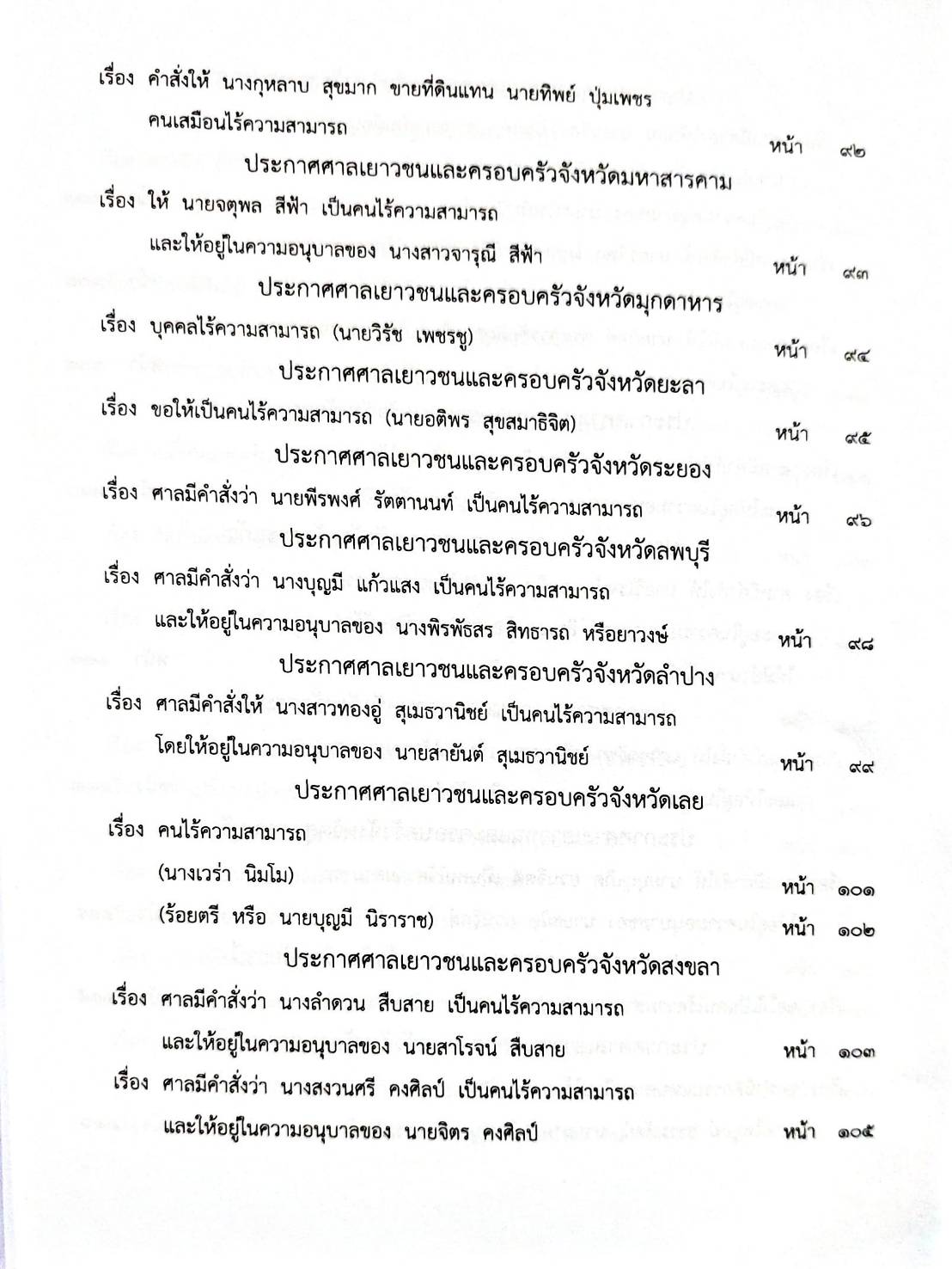กฎหมายออกใหม่ 86/65 ประกาศกระทรวงการคลัง ฐานะการเงินฯ ประกาศฯ ตั้งกรรมาธิการฯ ประกาศศาลเยาวชนและครอบครัวจังหวัด...