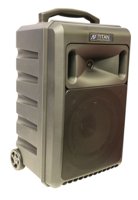 Amplivox Titan Wireless 100 Watt Portable PA System Black