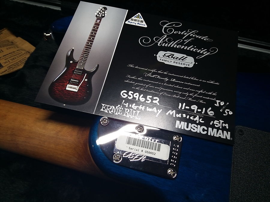 Ernie Ball Music Man 2016 John Petrucci Signature JP15 FM Bali Blue Burst Special Edition for China