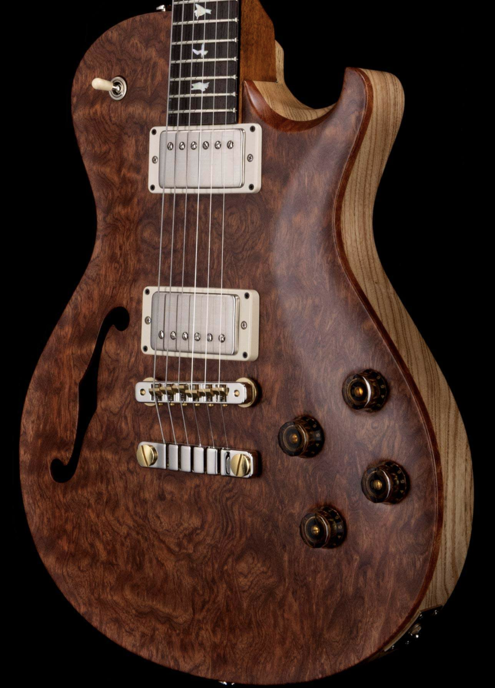 PRS Private Stock 9071 Singlecut 594 Semi-Hollow Bubinga Top Brazilian Rosewood Board Satin