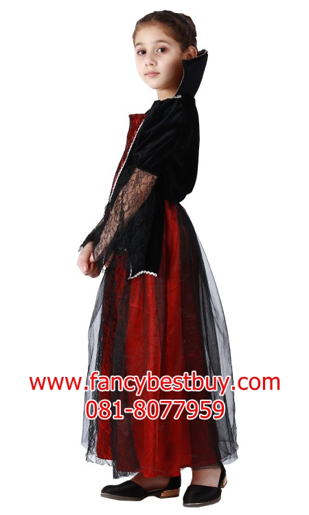 ชุดฮาโลวีน ชุดแดร๊กคูล่าหญิง สำหรับงานแฟนซี วันฮาโลวีน VAMPIRES GIRL มีขนาด M