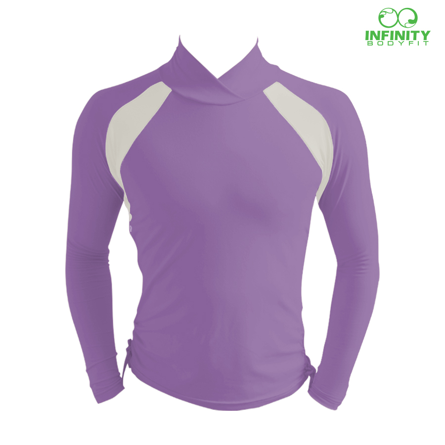 bike shirt สีม่วง-เหลือง/สีม่วง-เทา