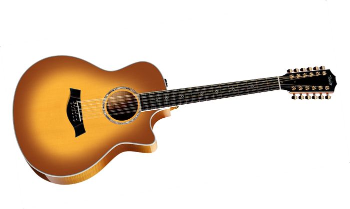 Taylor 656ce Maple Grand Symphony 12-String Acoustic-Electric Guitar Honey Sunburst