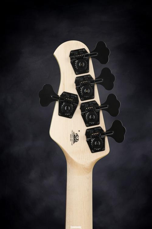 Ernie Ball Music Man Stingray 5 H Lined Fretless - Firemist Purple, Pau Ferro Fingerboard