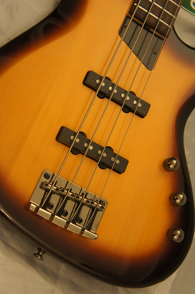 MTD Kingston Saratoga 4-String Fretless Electric Bass Guitar Tobacco Sunburst Ebony Fingerboard