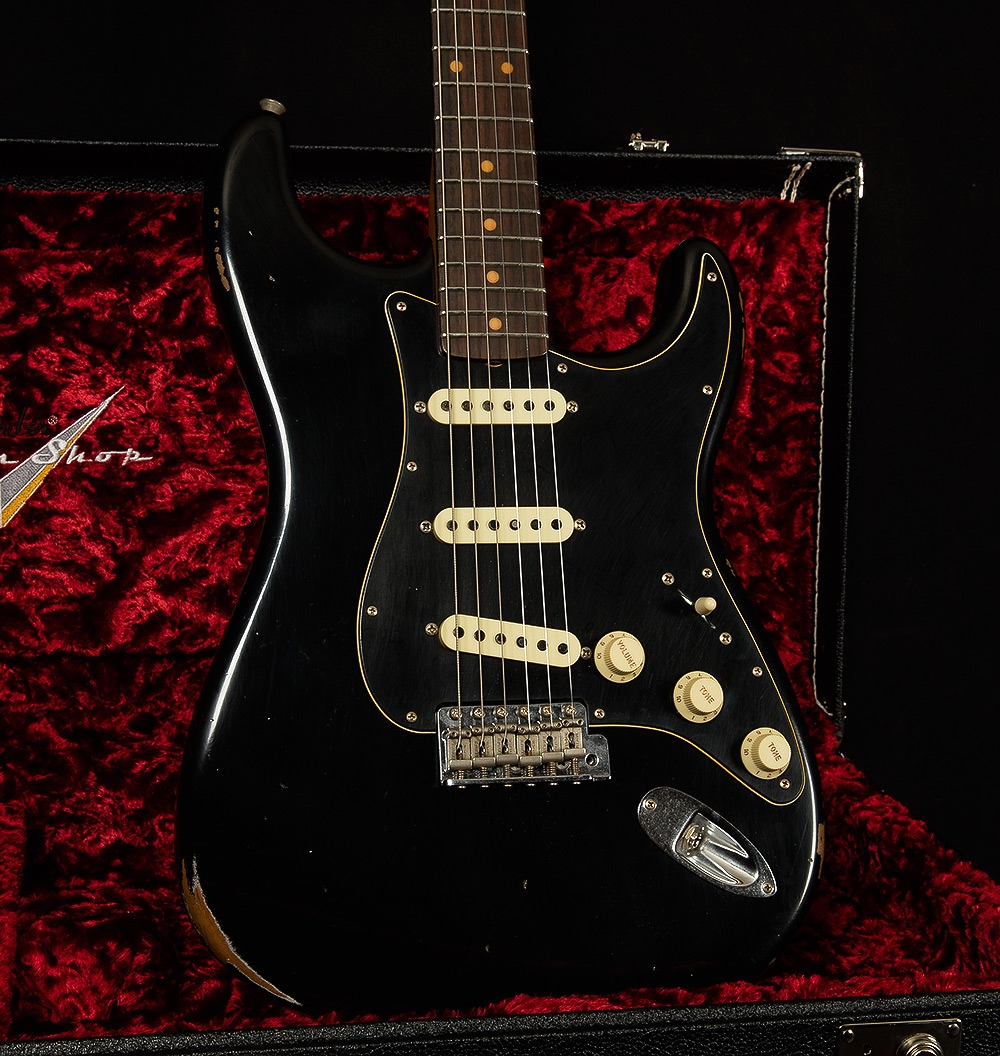 Fender Custom Shop 2017 Limited Roasted Dual-Mag Stratocaster Relic - Aged Black