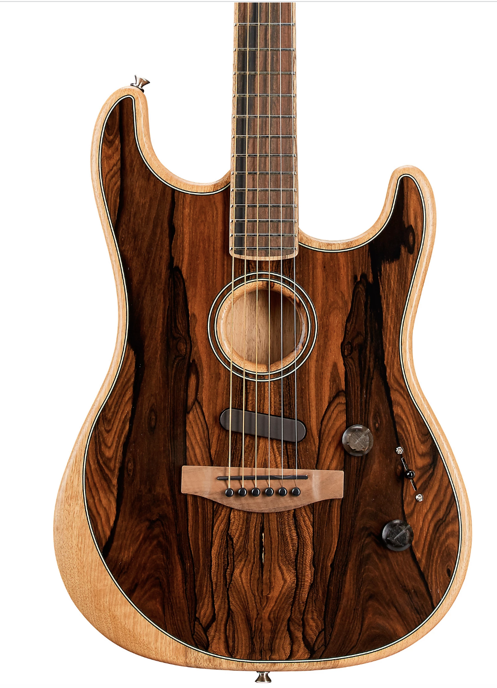 Fender Acoustasonic Stratocaster Exotic Wood Acoustic-Electric Guitar