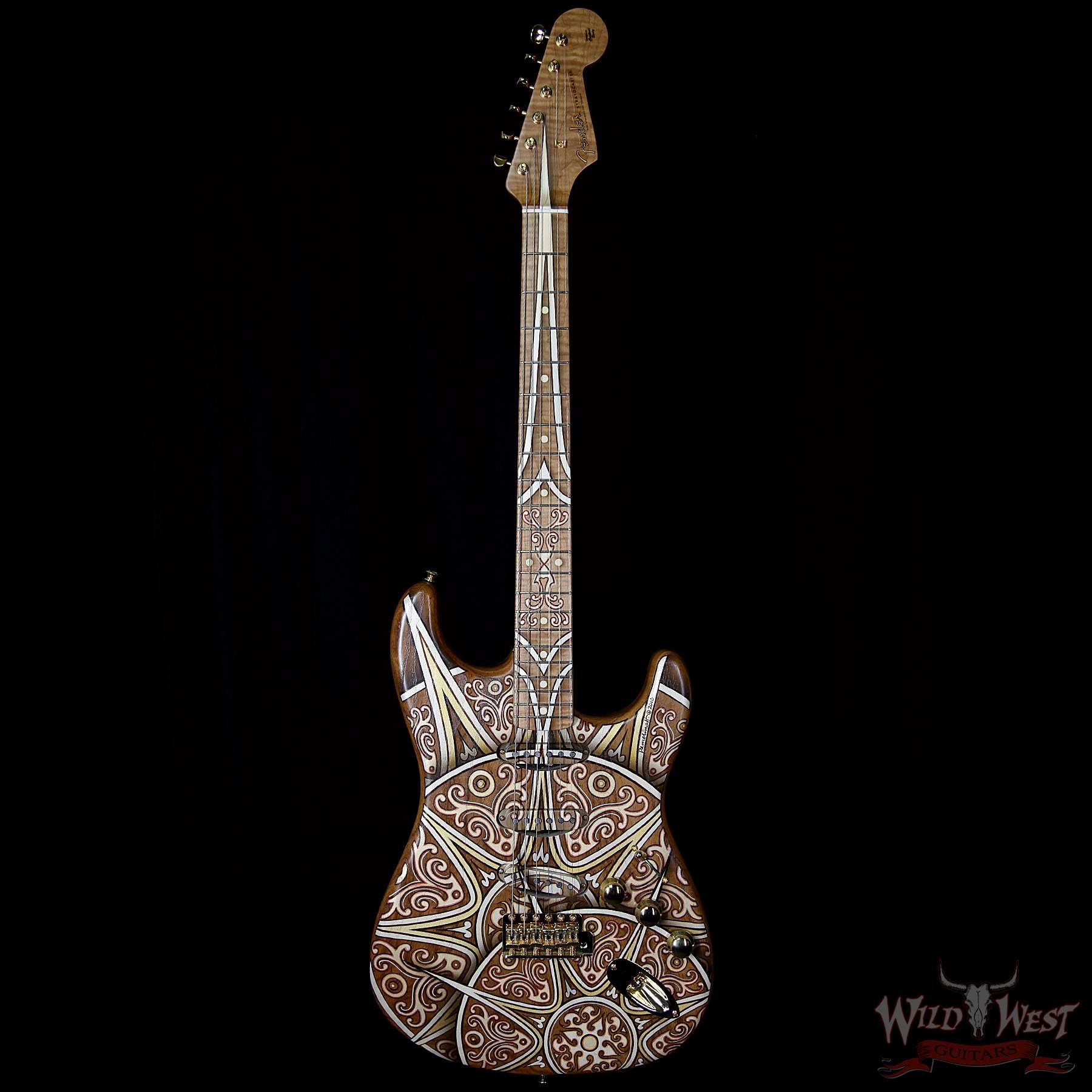 Fender Custom Shop Masterbuilt NOS Stratocaster Filigree Sun Painted by Pamelina Built by Dale Wilson