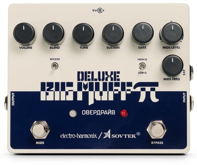 Electro Harmonix Sovtek Deluxe Big Muff Pi Fuzz Pedal with Mid Shift