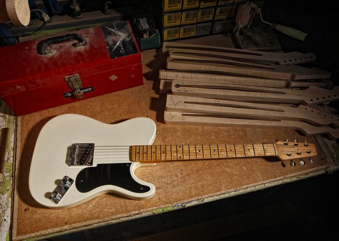 Fender Custom Shop Limited Snake Head Telecaster Electric Guitar (White Blonde)