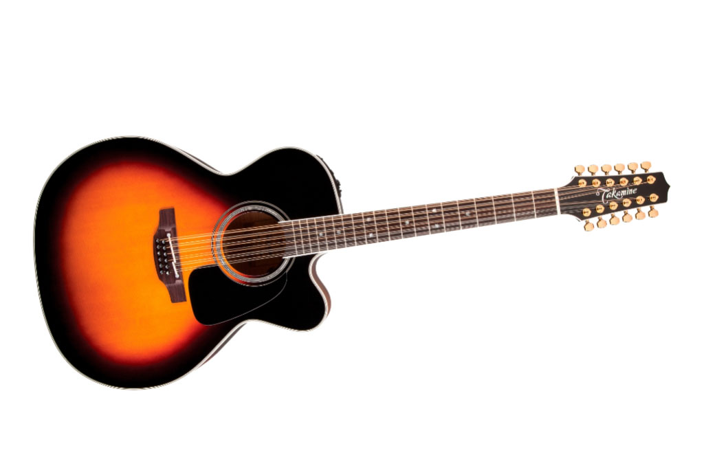 Takamine Pro Series 6 Jumbo Cutaway 12-String Acoustic-Electric Guitar Sunburst