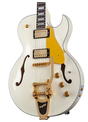 Dean Colt with Bigsby & Piezo Semi-Hollowbody Guitar Vintage White