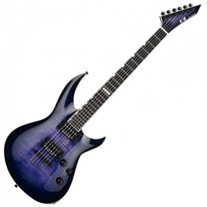 ESP E-II Horizon-3 Flame Maple Electric Guitar Reindeer Blue