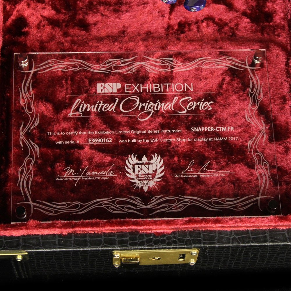 ESP Custom Shop 2017 NAMM Display Snapper-FR Electric Guitar See-Through Pink Purple