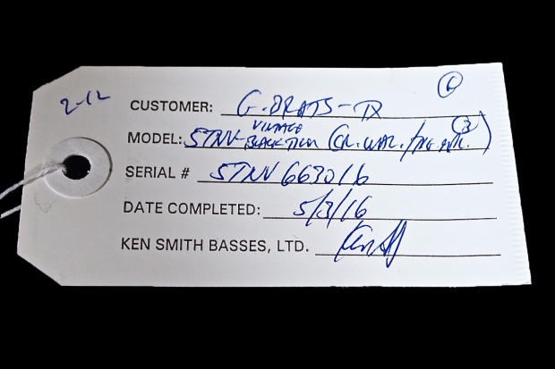 Ken Smith 2016 5TNV 5-String Bass Figured Walnut w/ 18v Preamp - Oil