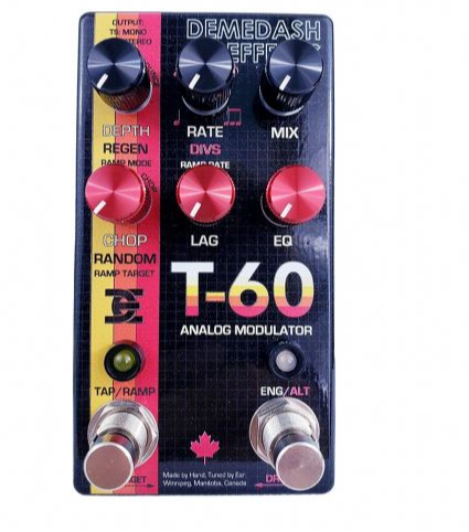 Demedash Effects T-60 Analog Modulator Chorus / Vibrato Pedal