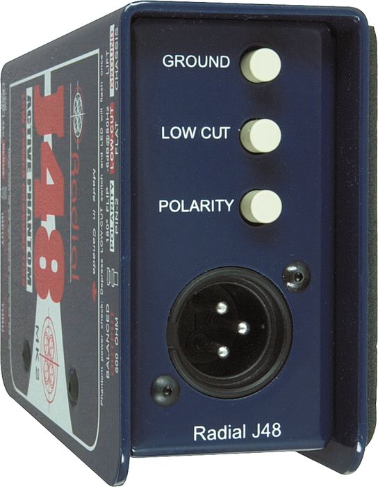 Radial Engineering J48 MK2 48V Phantom Power Active Direct Box