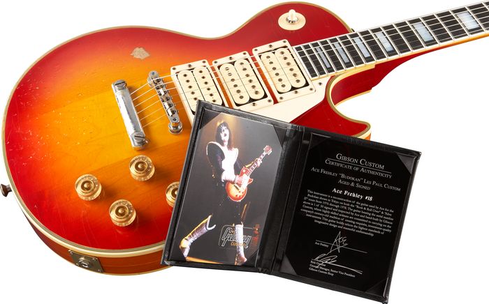Gibson Custom Ace Frehley Les Paul Custom Hand-Aged & Signed Electric Guitar