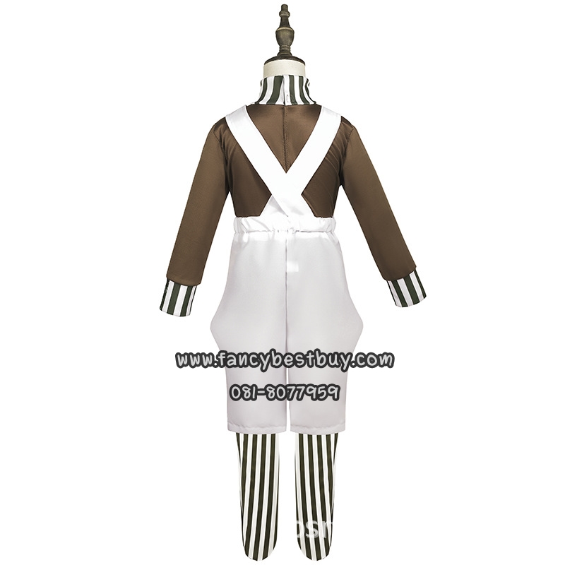 ชุดแฟนซี OOMPA LOOMPA & Charlie & the Chocolate Factory ขนาด M 115-125 (ไม่รวมผม)