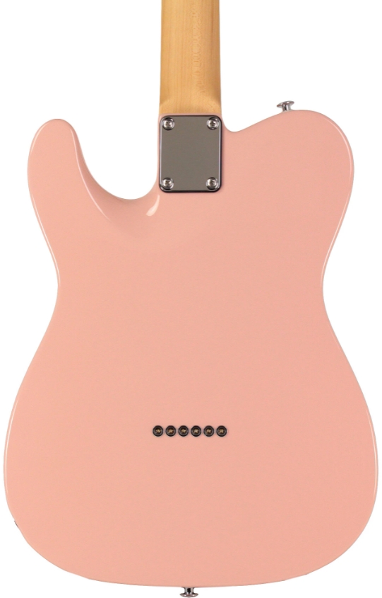 Suhr Classic T Select Guitar, Alder, Maple, Shell Pink