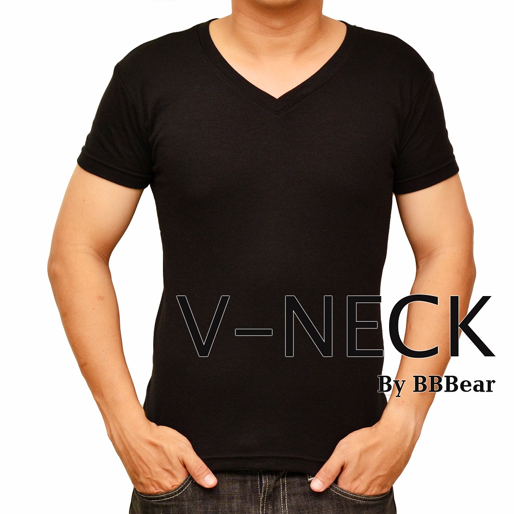 เสื้อยืดคอวี