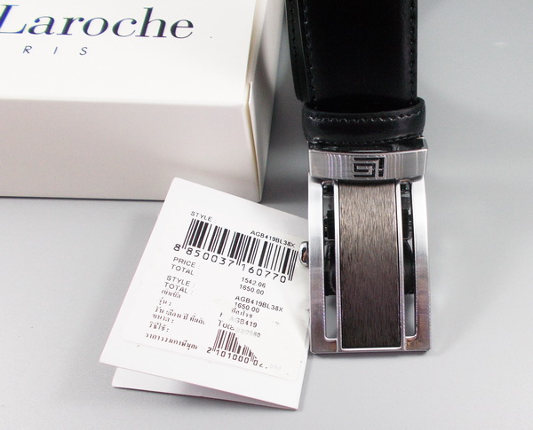 เข็มขัดสุภาพบุรุษ Guy Laroche ดำ-น้ำตาล ใหม่ แท้