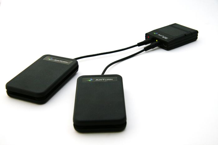 AirTurn Bluetooth BT-105 with 2 ATFS-2 Foot Switches (Black)