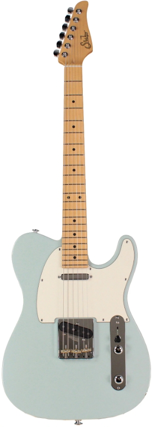 Suhr Classic T Select Guitar, Alder, Maple, Sonic Blue