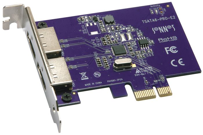 Sonnet Tempo SATA Pro 6Gb PCIe 2.0 - 2-Port eSATA Host Controller Card