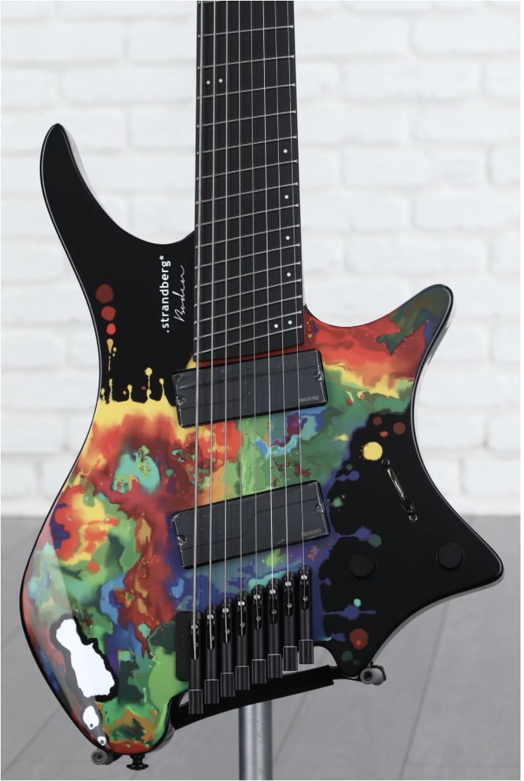 Strandberg Boden Metal NX 8 Sarah Longfield Edition Electric Guitar - Black Doppler Gloss